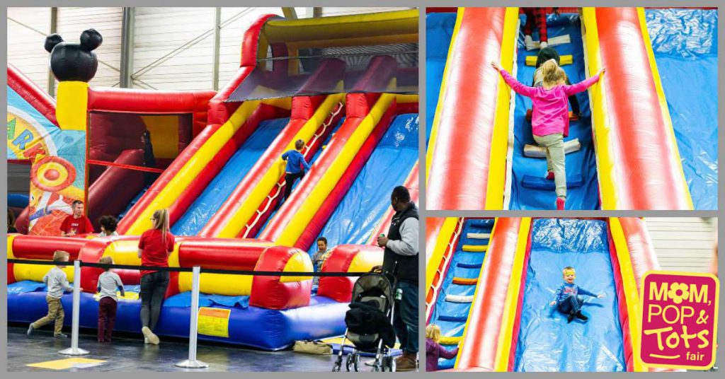 Bouncy Slide at Mom, Pop & Tots Fair